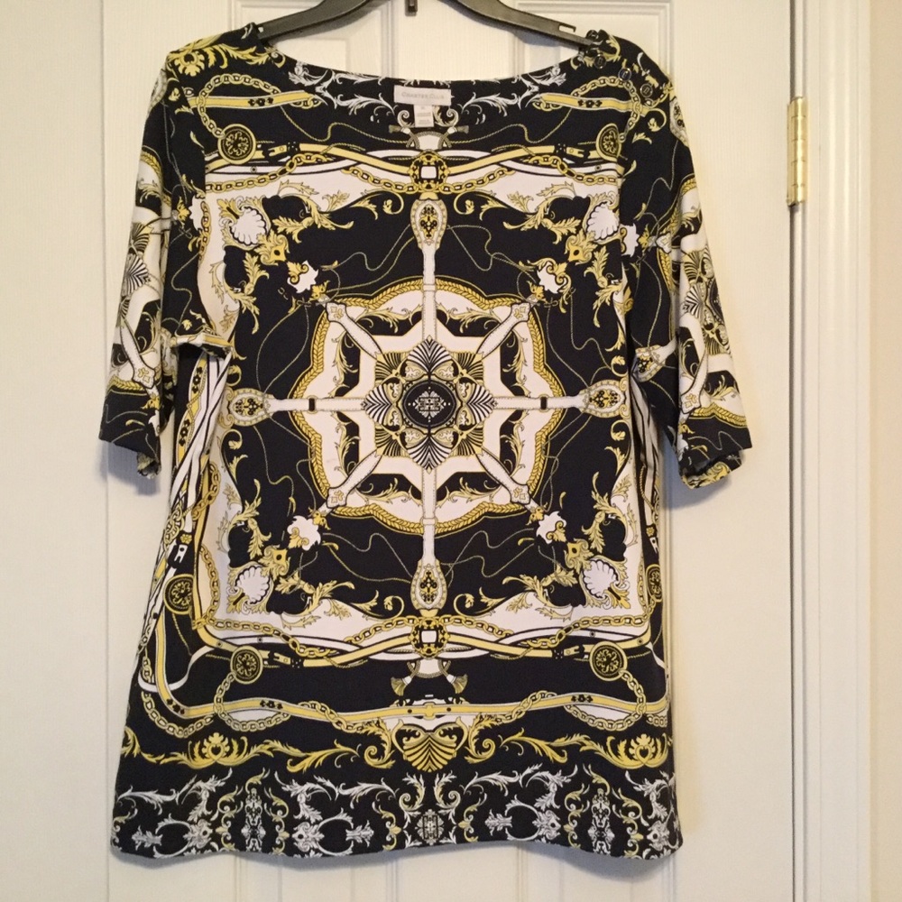 Charter Club XL handkerchief top, no iron